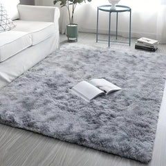 Tie Dye Plush Rug Soft Decorative Throw Rug