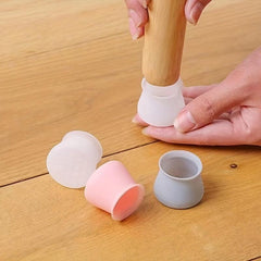Silicone Chair Foot Pad Protects Wooden Floor from Scratches