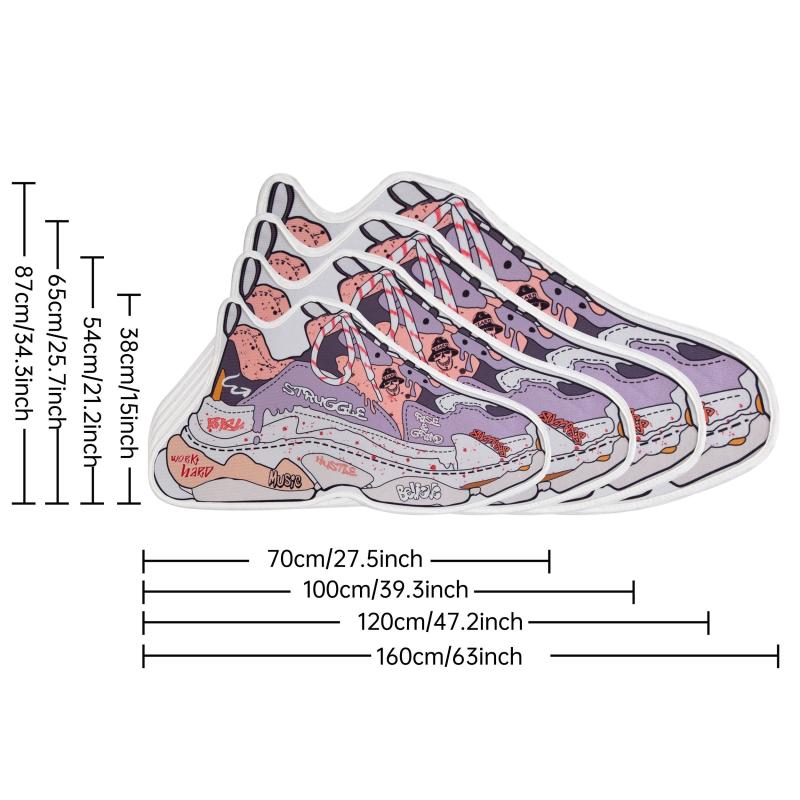 Absorbent Sneaker Mat for Indoor/Outdoor Use - Durable and Machine Washable