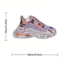 Absorbent Sneaker Mat for Indoor/Outdoor Use - Durable and Machine Washable