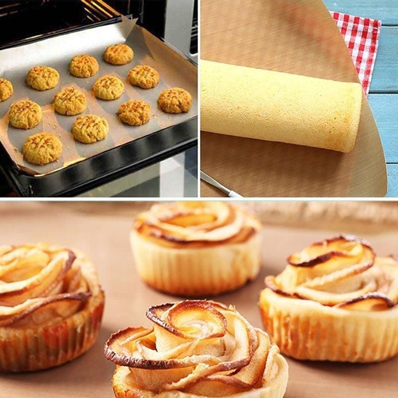 2pcs Reusable Baking Mat High Temperature Teflon Sheet Non-stick Pad