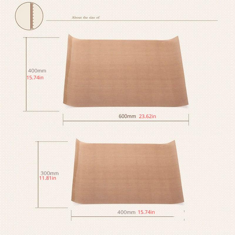 2pcs Reusable Baking Mat High Temperature Teflon Sheet Non-stick Pad
