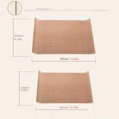 2pcs Reusable Baking Mat High Temperature Teflon Sheet Non-stick Pad