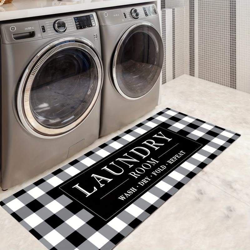 Rustic Rug Runner Non Slip Floor Mat Mudroom Laundromat Kitchen Bathroom