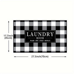 Rustic Rug Runner Non Slip Floor Mat Mudroom Laundromat Kitchen Bathroom