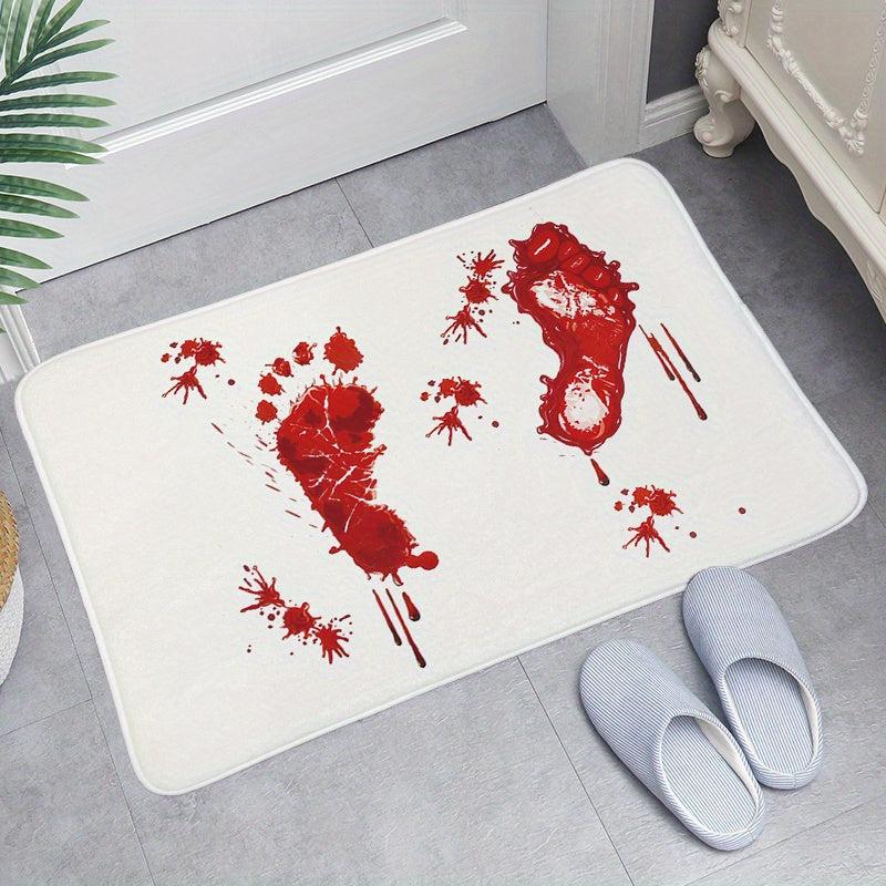 Blood Claw Bath Mat For Bathroom Halloween Decorative Washable Cover Floor Rug