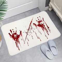 Blood Claw Bath Mat For Bathroom Halloween Decorative Washable Cover Floor Rug