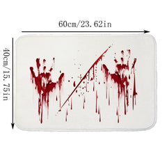 Blood Claw Bath Mat For Bathroom Halloween Decorative Washable Cover Floor Rug
