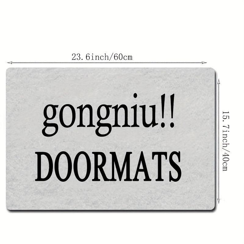 Non Slip Welcome Door Mat Machine Washable Indoor Outdoor Entrance Mat