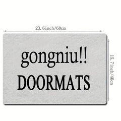 Non Slip Welcome Door Mat Machine Washable Indoor Outdoor Entrance Mat
