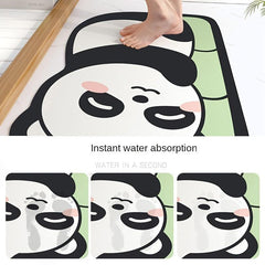 Cartoon Animal Quick Dry Silicone Floor Mat