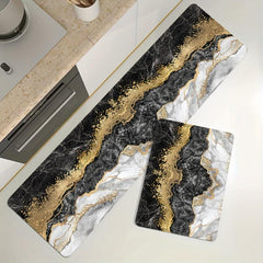 Marble Printed Anti Fatigue Kitchen Mat