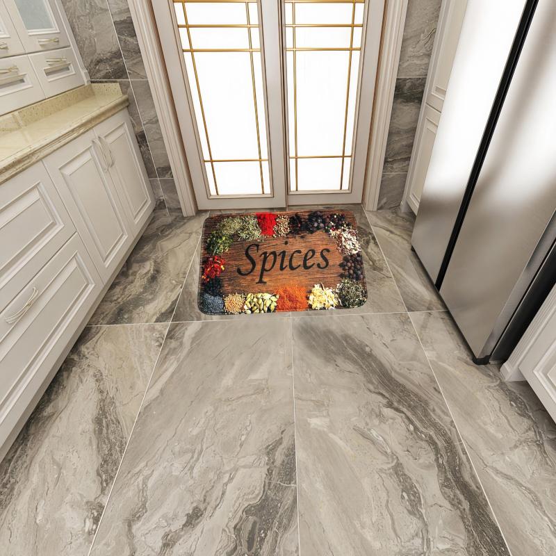 Anti Fatigue Floor Mat Laundry Room Runner Rug Cooking Herbs Spices Kitchen Rug