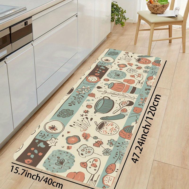 Anti Slip Memory Foam Kitchen Rug Stain Resistant Absorbent Quick Dry