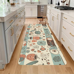 Anti Slip Memory Foam Kitchen Rug Stain Resistant Absorbent Quick Dry