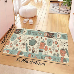 Anti Slip Memory Foam Kitchen Rug Stain Resistant Absorbent Quick Dry