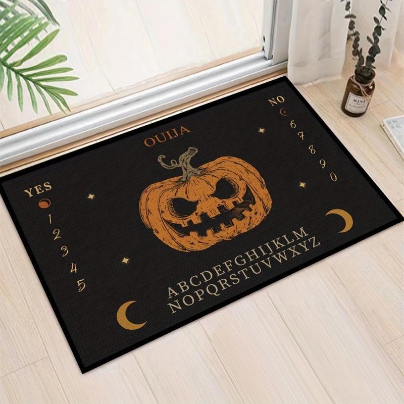 Halloween Pumpkin Welcome Mat Anti-Slip Indoor/Outdoor