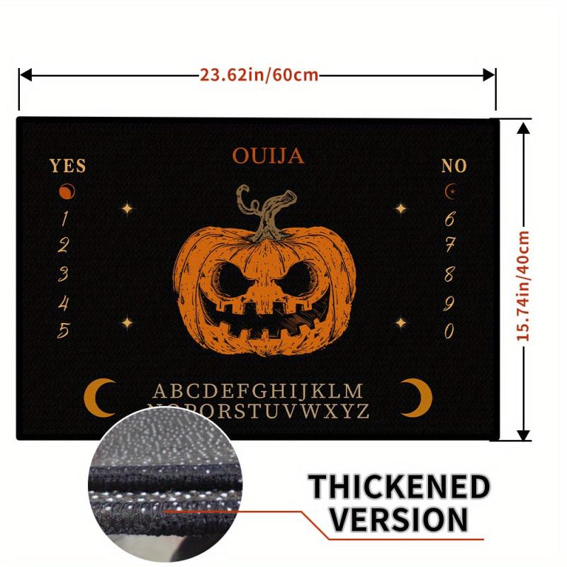 Halloween Pumpkin Welcome Mat Anti-Slip Indoor/Outdoor