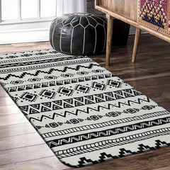 Colorful Geometric Kitchen Rugs Non Slip Indoor Door Mats - Washable Area Rugs