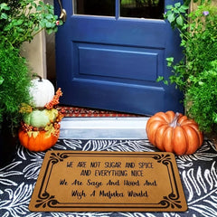 1pc Welcome Doormat Low Pile Indoor Entrance Mat