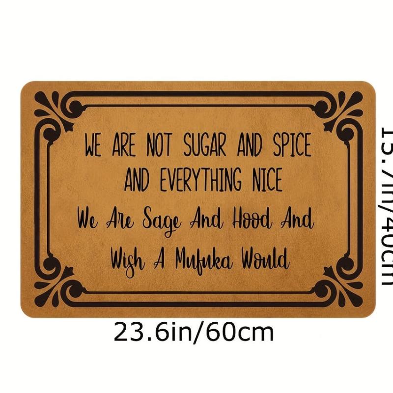 1pc Welcome Doormat Low Pile Indoor Entrance Mat