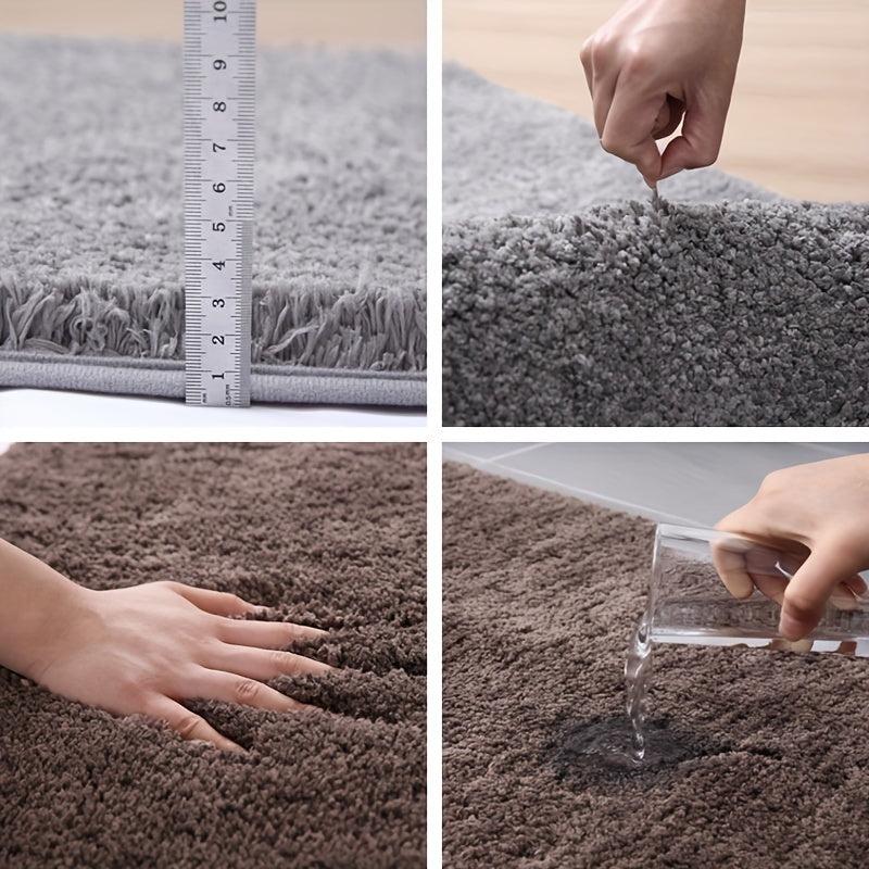 Plush Bathroom Mat Non Slip Absorbent High End