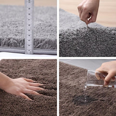 Plush Bathroom Mat Non Slip Absorbent High End