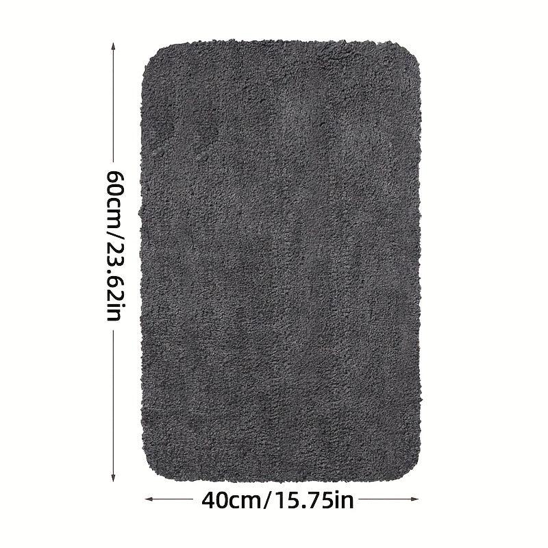 Plush Bathroom Mat Non Slip Absorbent High End