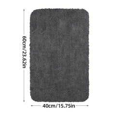 Plush Bathroom Mat Non Slip Absorbent High End