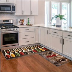 2pcs Anti Fatigue Kitchen Rugs Non Slip Cushioned