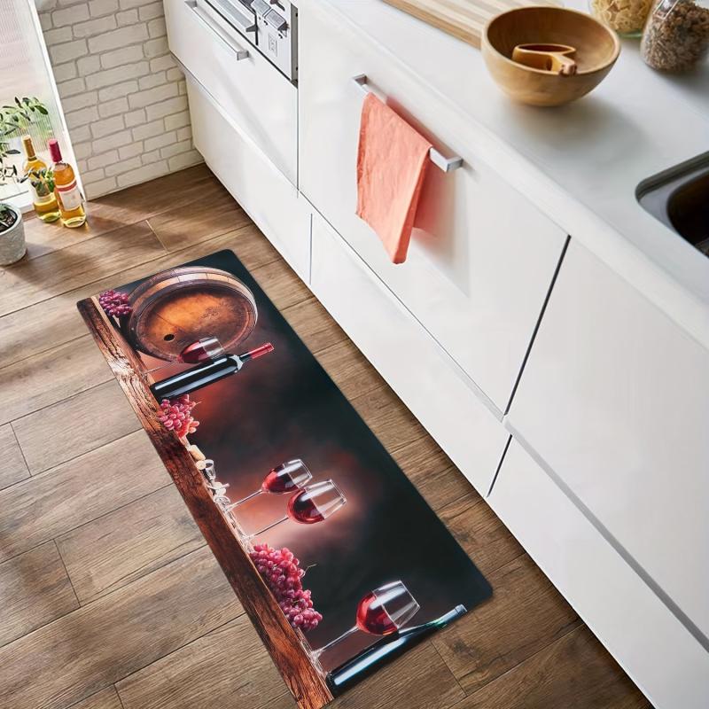 Soft Kitchen Mat Anti-fatigue Hallway Balcon Polyester Carpet