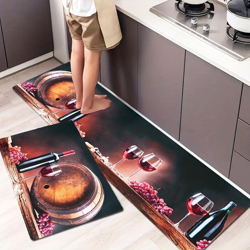 Soft Kitchen Mat Anti-fatigue Hallway Balcon Polyester Carpet