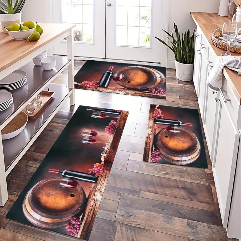 Soft Kitchen Mat Anti-fatigue Hallway Balcon Polyester Carpet