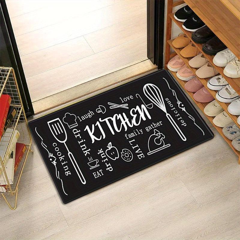 Soft Kitchen Mat Anti Slip Sponge Carpet Absorbent Bath Mat Laundry Floor Mat