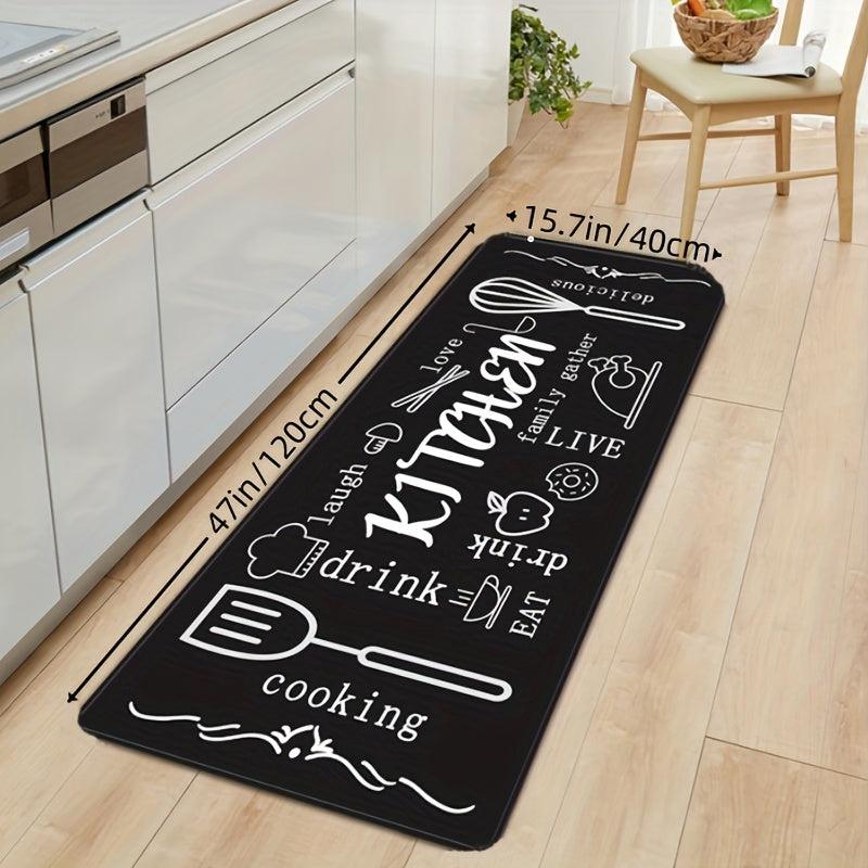 Soft Kitchen Mat Anti Slip Sponge Carpet Absorbent Bath Mat Laundry Floor Mat
