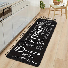 Soft Kitchen Mat Anti Slip Sponge Carpet Absorbent Bath Mat Laundry Floor Mat