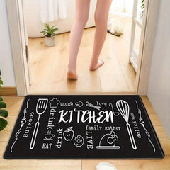 Soft Kitchen Mat Anti Slip Sponge Carpet Absorbent Bath Mat Laundry Floor Mat
