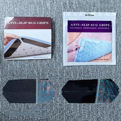 4 Pcs Reusable Non-slip Carpet Tape Foam PU Removable Carpet Stickers