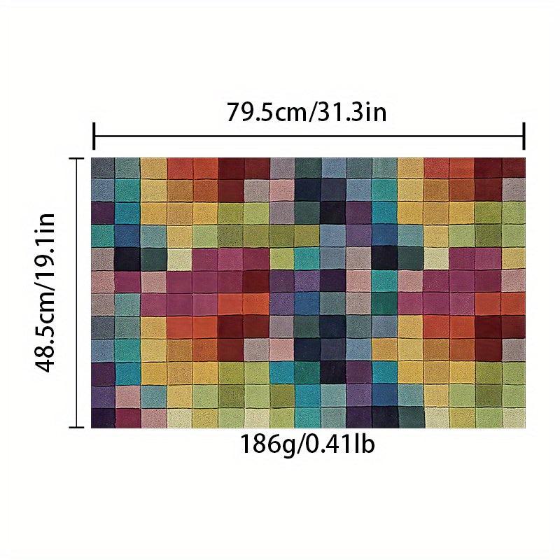 Modern Geometric Dazzling Rug Soft Non Slip Machine Washable
