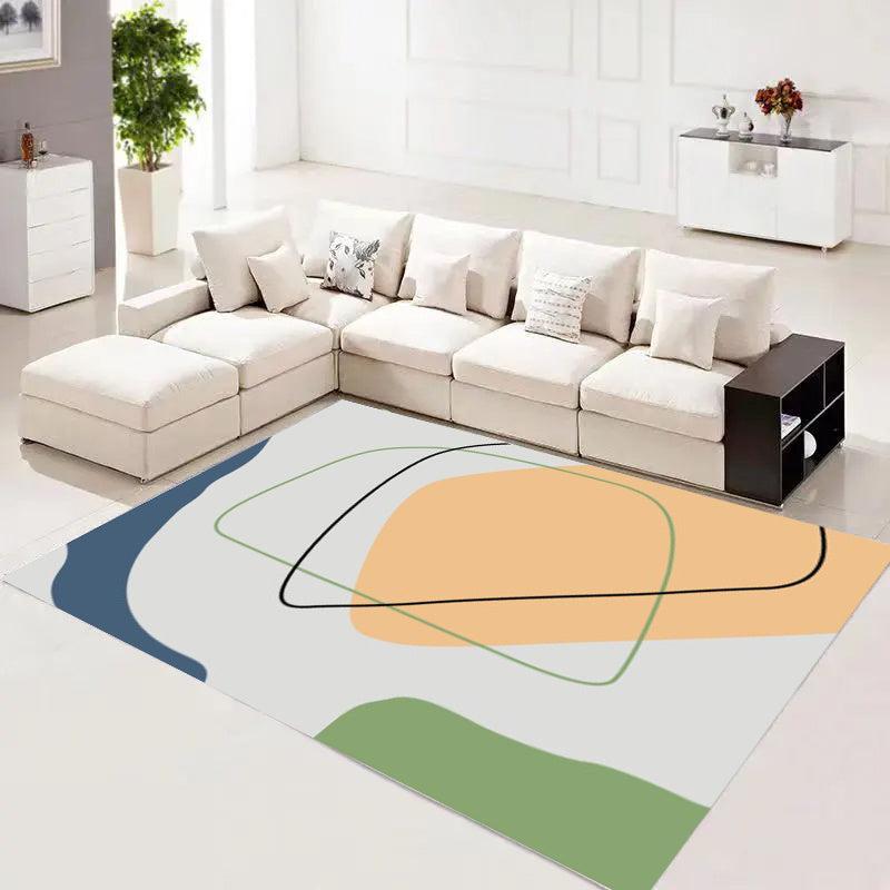 Colorful Geometric Anti-Skid Floor Mat for Bathroom, Living Room, Kitchen