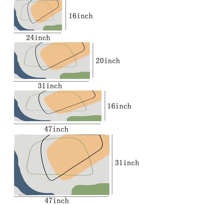 Colorful Geometric Anti-Skid Floor Mat for Bathroom, Living Room, Kitchen