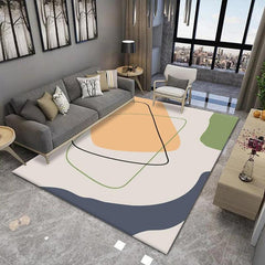Colorful Geometric Anti-Skid Floor Mat for Bathroom, Living Room, Kitchen