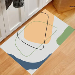 Colorful Geometric Anti-Skid Floor Mat for Bathroom, Living Room, Kitchen