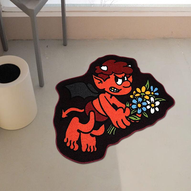 1pc Halloween Funny Decoration Rugs Home Bedroom Bedside Carpet