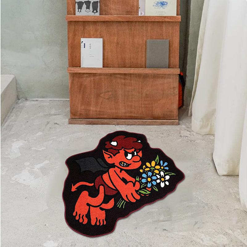 1pc Halloween Funny Decoration Rugs Home Bedroom Bedside Carpet