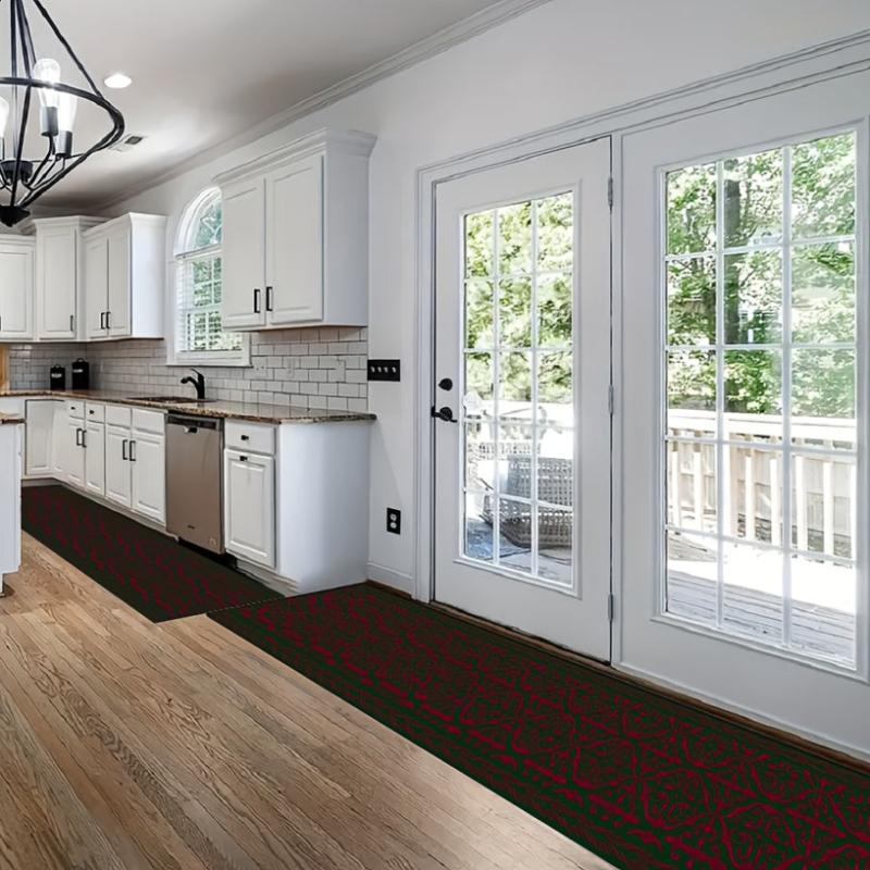 Dark Green Runner Rugs Soft Laundry Room Rug Long Anti fouling Hallway Rug