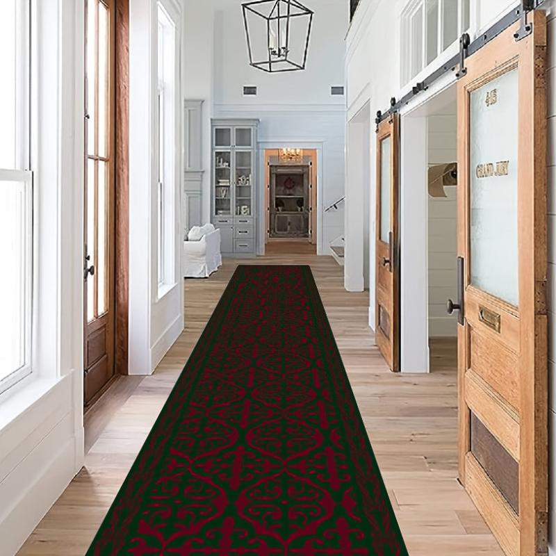 Dark Green Runner Rugs Soft Laundry Room Rug Long Anti fouling Hallway Rug