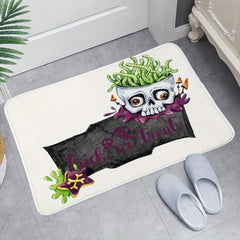 Halloween Pumpkin Bath Mat Bathroom Decorative Washable Cover Floor Rug