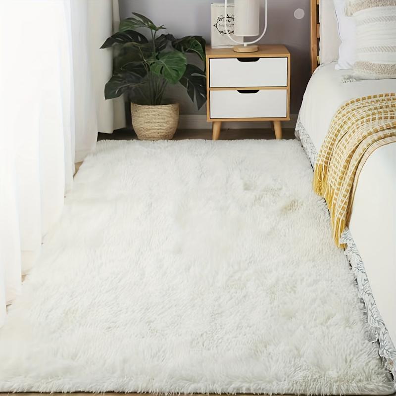 Ultra Soft Plush Rug Large Area Rug Non-slip Fluffy Shaggy Rug Waterproof
