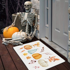 Halloween Pumpkin Pattern Kitchen Rug Anti-slip Mat